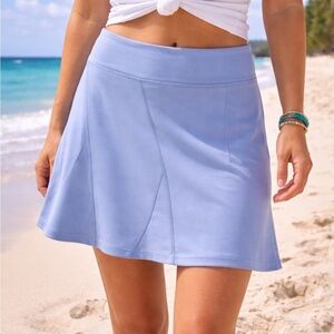 PRETTY PALE BLUE TITLE NINE LARGE NYLON STRETCH SKIRT